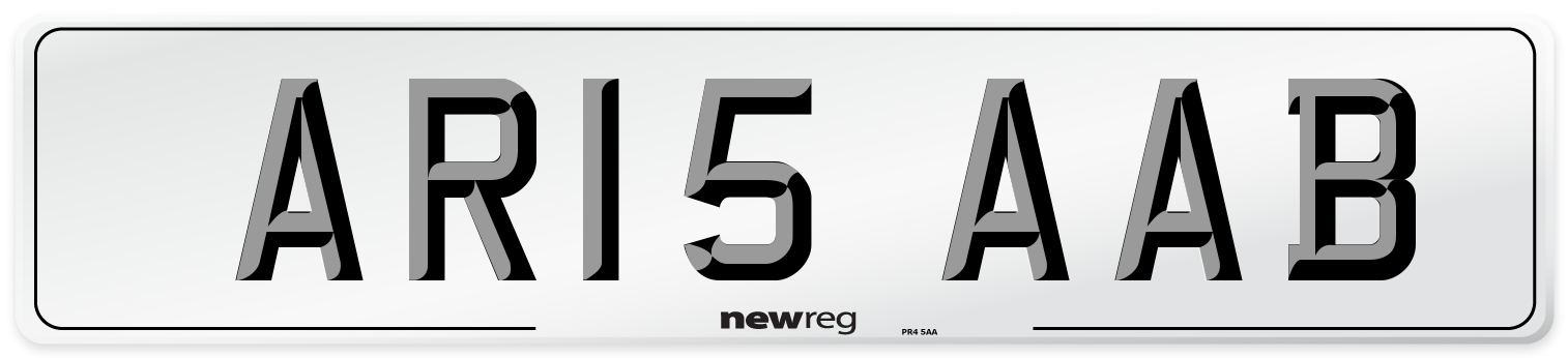 AR15 AAB Number Plate from New Reg